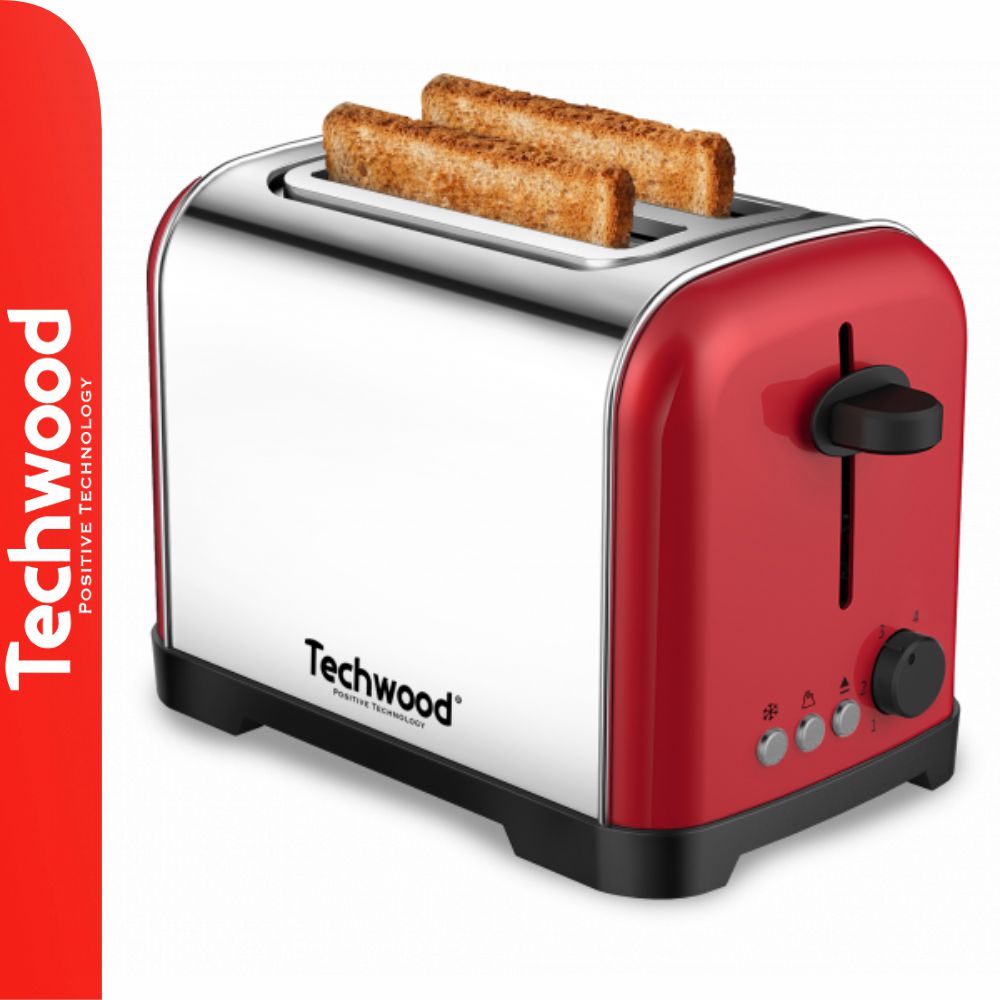 Torradeira 2 Ranhuras 700W INOX TECHWOOD