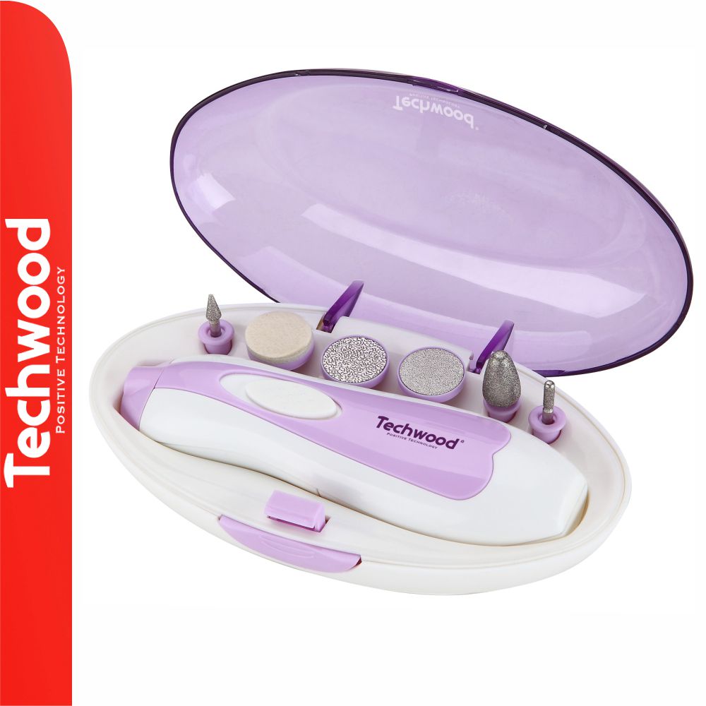 Conjunto de Manicure E Pedicure C/ 6 Acessórios TECHWOOD