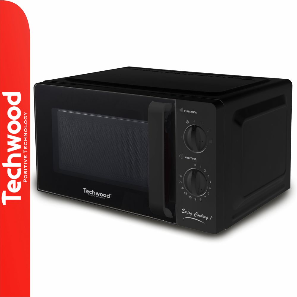Microondas Preto 20 Litros 700W TECHWOOD