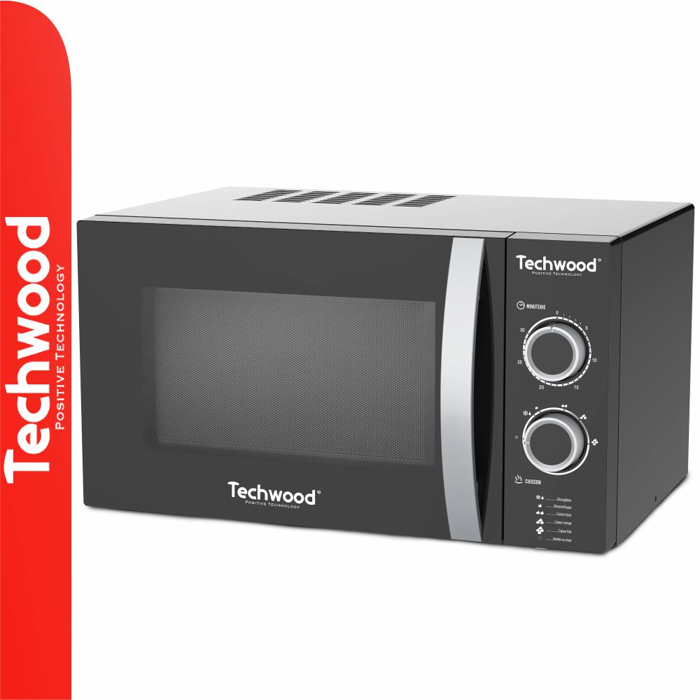 Microondas 25 Litros 900W Preto TECHWOOD