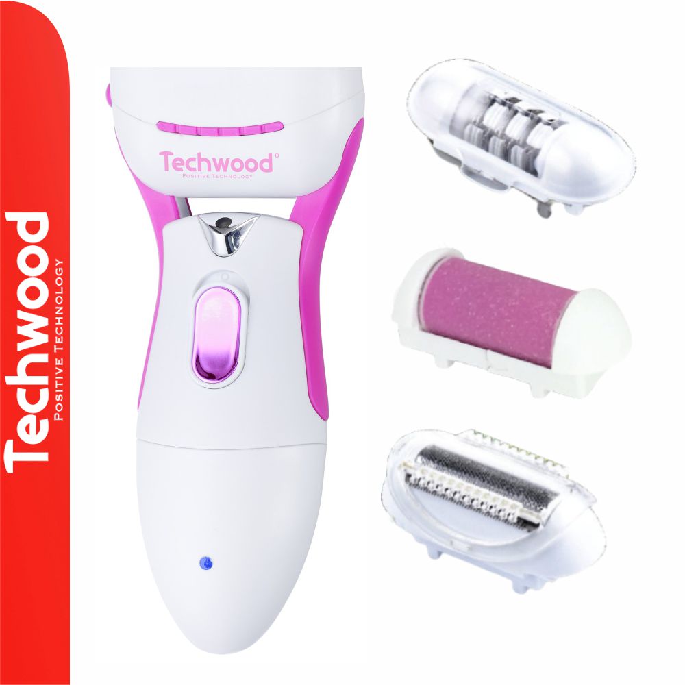 Depiladora 3 em 1 c/ Barbeador e Escova de Limpeza TECHWOOD