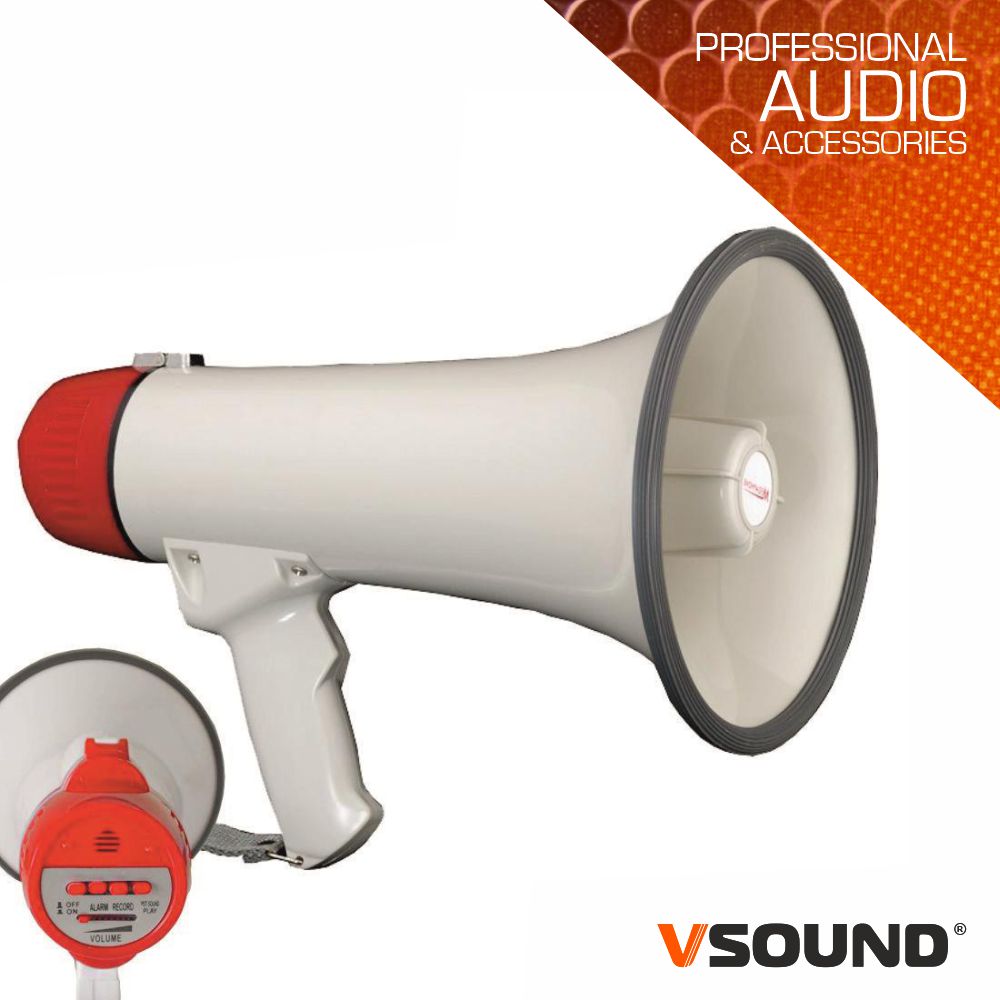 MEGAFONE 15W C/GRAVAÇÃO DE VOZ VSOUND