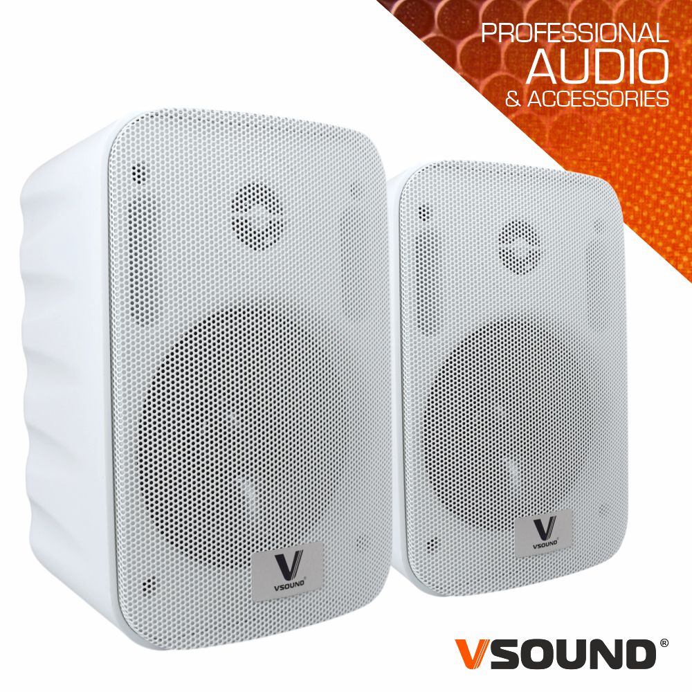Conjunto 2 Colunas 5" Passiva+Amplificada 2x40W AUX VSOUN