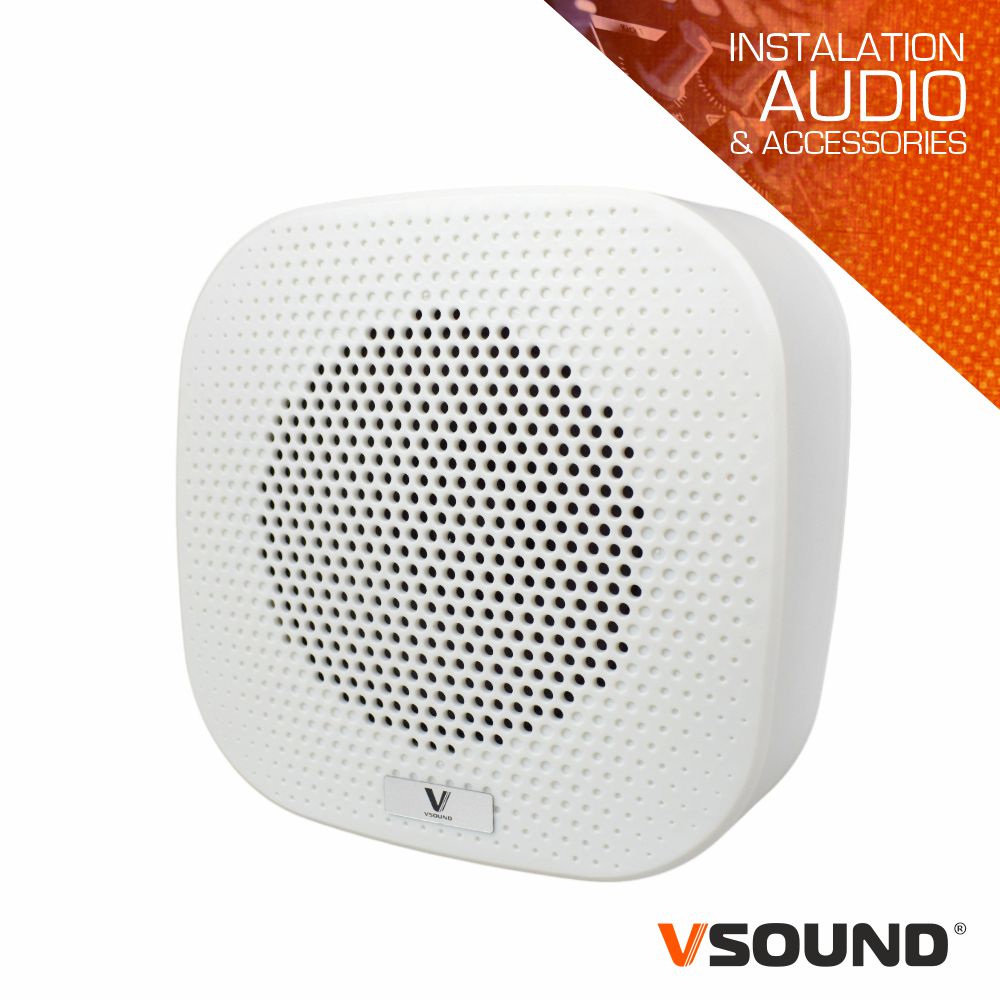 Coluna De Parede 8ohm/100V 5" 6W Branco VSOUND