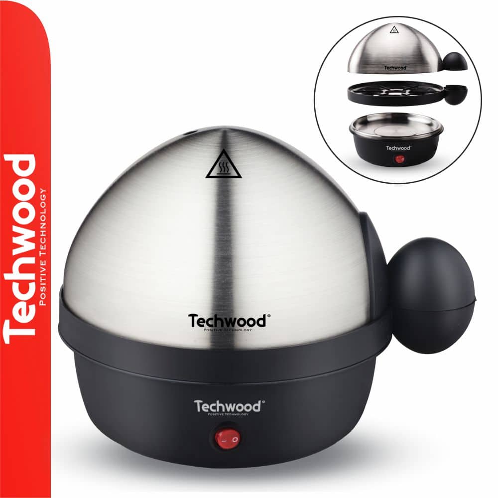 TO-007 Cozedor De Ovos Elétrico 350W Até 7 Ovos TECHWOOD