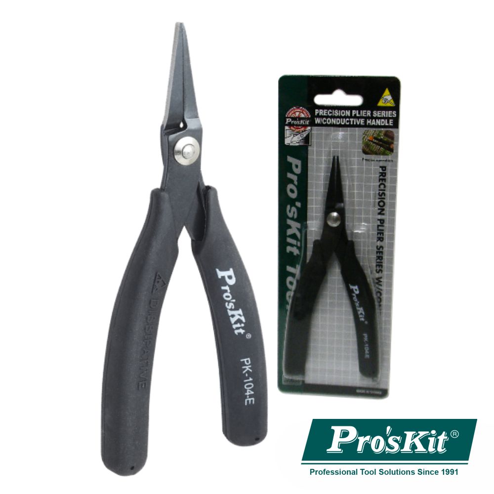 ALICATE DE PONTAS CHATAS C/ PUNHO CONDUTOR 145MM PROSKIT
