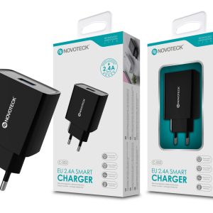 Carregador 2.4A 1 USB Negro NOVOTECK C-002