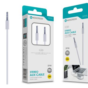Cabo Aux 2M 3Pin Jack 3.50 NOVOTECK A-002