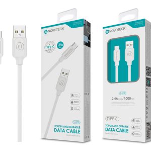 Cabo Type-C Branco 2.4A 1M S-008