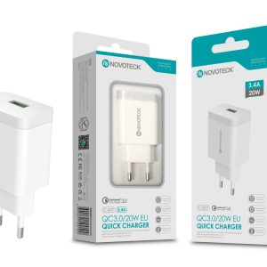 Carregador QC 3.0 20W 3.4A 1 USB NOVOTECK C-007