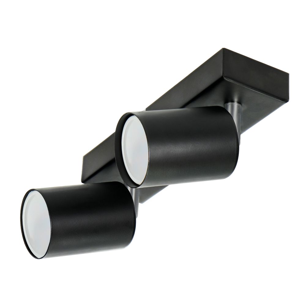 Candeeiro LED Teto/Parede 2x50W 199mm Preto ADVITI