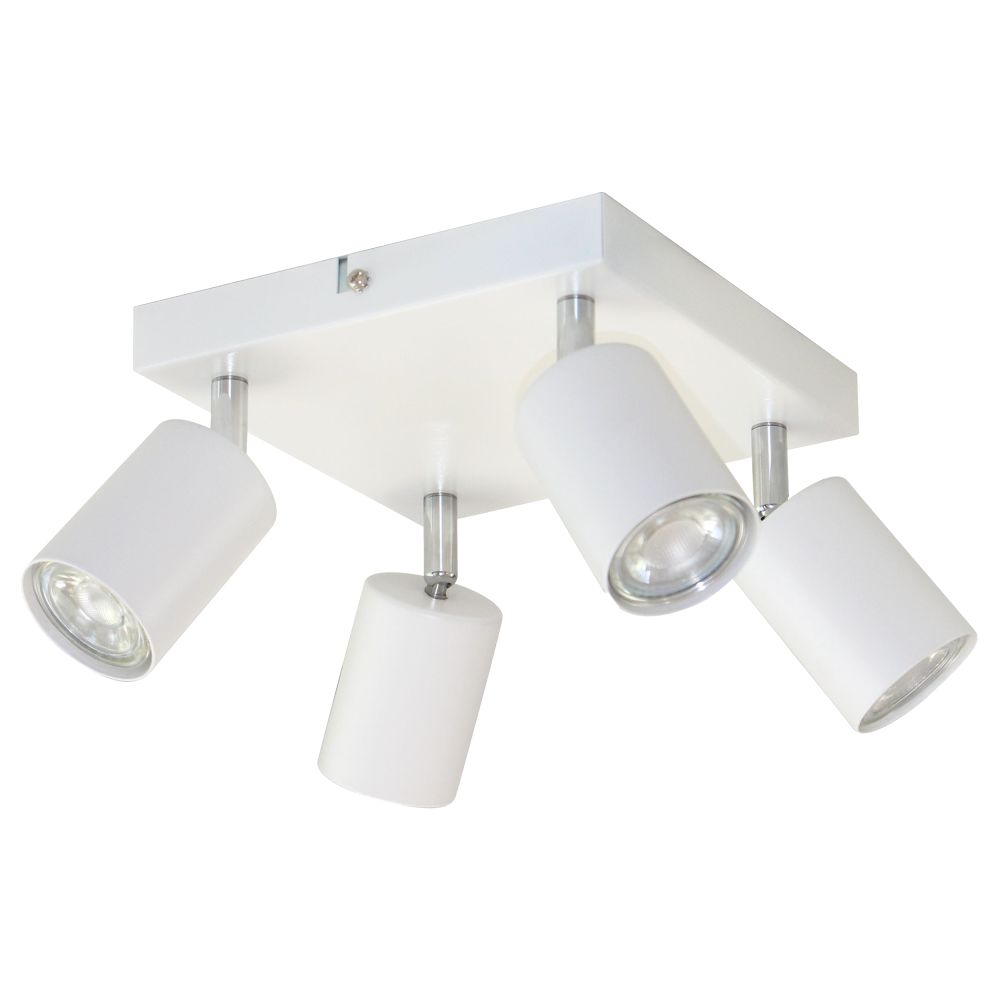 Candeeiro LED Teto/Parede 4x50W 140mm Branco ADVITI