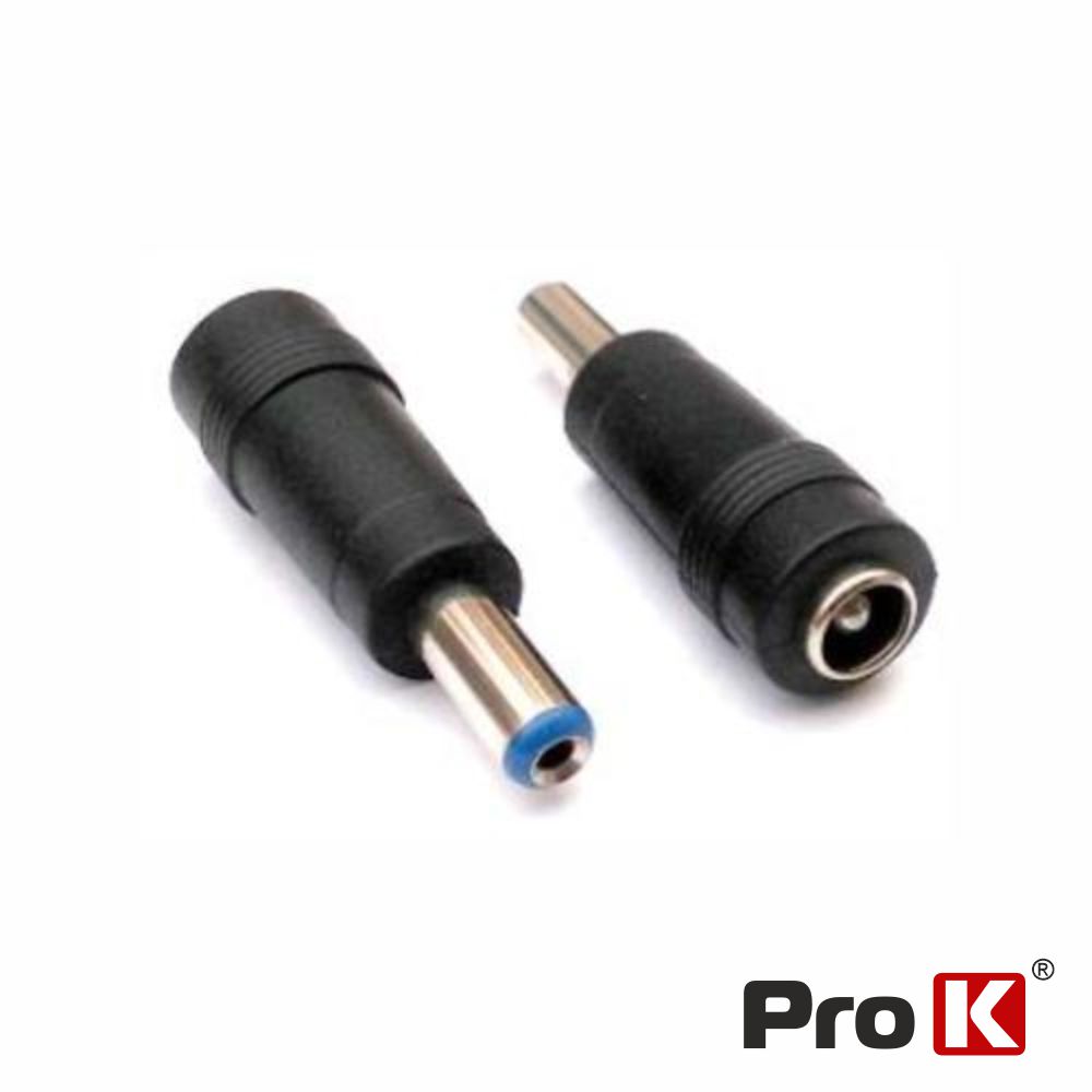 Ficha Adaptadora Alimentação DC Ø5.5-2.5mm P/ Ø5.5-2.1mm