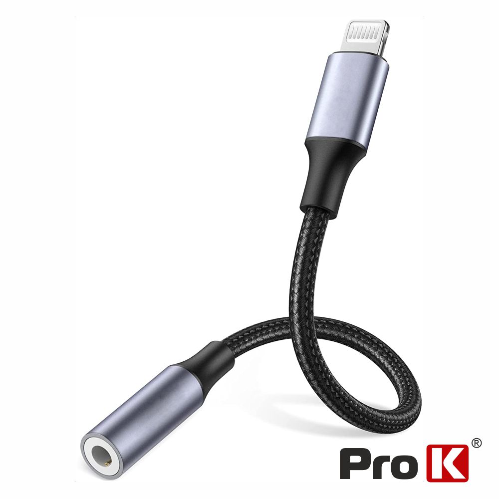 Cabo Adaptador Lightning Macho / Jack 3.5mm Fêmea PROK