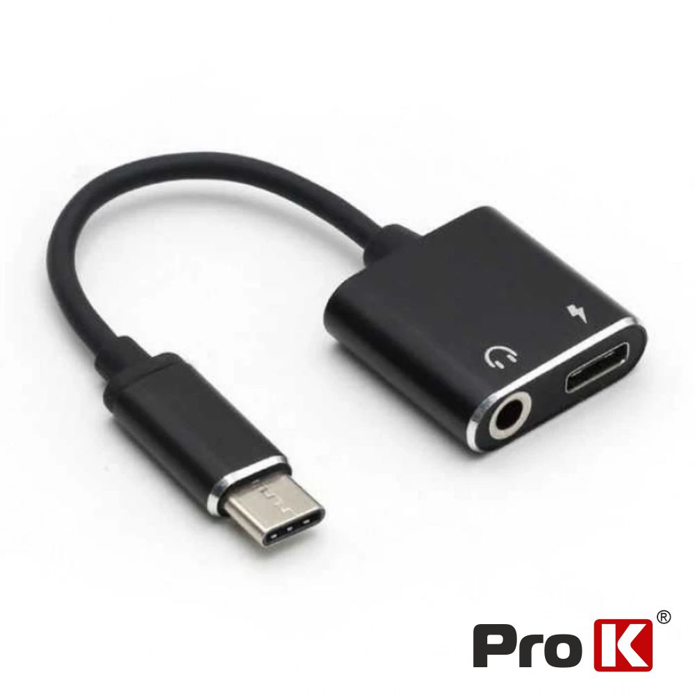 ADPUSBC/USBCJACK ADAPTADOR USB-C P/ USB-C / JACK 3.5MM PROK
