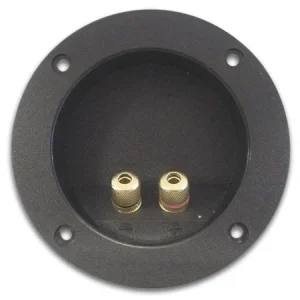 Double Loudspeaker Connection Terminal - Round - .