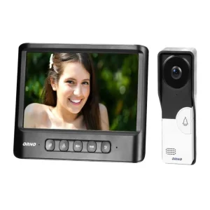 Vídeo Porteiro C/ Lcd 7" Cores Leds Ir Preto