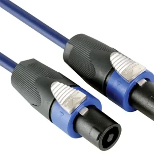 Cabo Speakon 2p Macho Para Speakon 2p Macho Azul