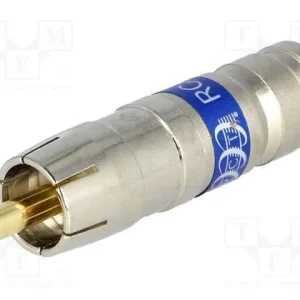 Ficha, Rca, Macho, Compressivo, Cabo: Rg6, 75o, 3.