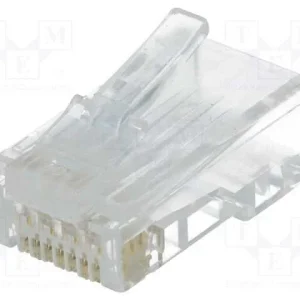 Ficha, Rj45, Pin: 8, Cat: 6, Sistema: 8p8c, com C.