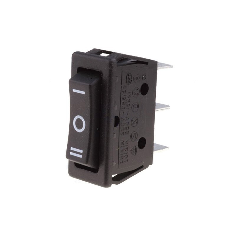 Interruptor Rocker On-Off-On 15a/250vac Preto