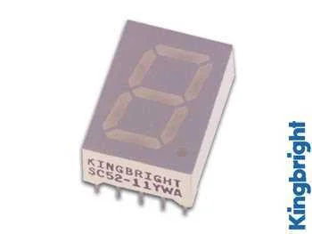 13mm Single-Display Digital Comum Cátodo Super Ver