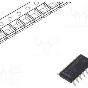 Ic: Digital, Or, Ch: 4, In: 2, Cmos, Smd, So14, 2.