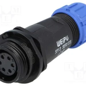 Ficha, Sp13, Fêmea, Pin: 6, Ip68, 4÷6,5mm, 5a, So.