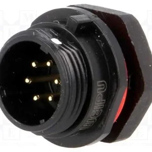 Tomada, Sp13, Macho, Pin: 6, Ip68, 5a, Solda, Par.