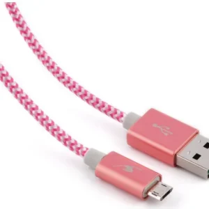Cabo Bluestork Trançado Micro Usb/Usb 1,20m