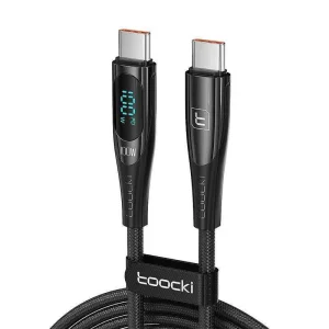 Toocki Cabo Usb C-C, 1m, Pd 100w Preto