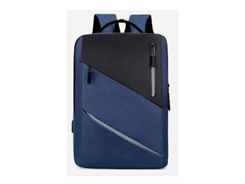Mochila Azul Novoteck BAG-011 com Design Elegante e Porta USB