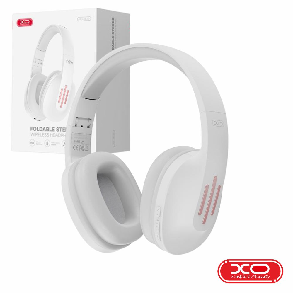 Auscultadores S/ Fios Stereo AUX FM Bluetooth 5.0 Preto XO