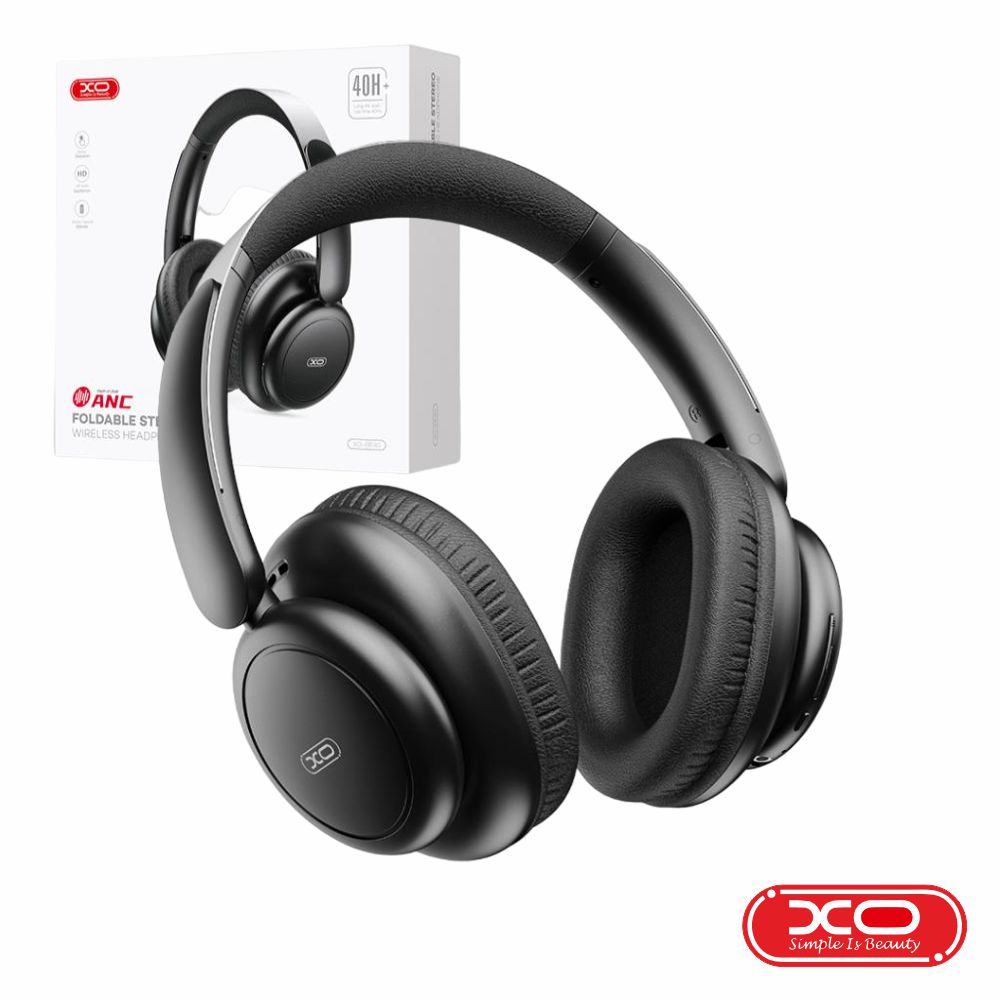 Auscultadores S/ Fios Stereo ANC Bluetooth 5.0 Preto XO