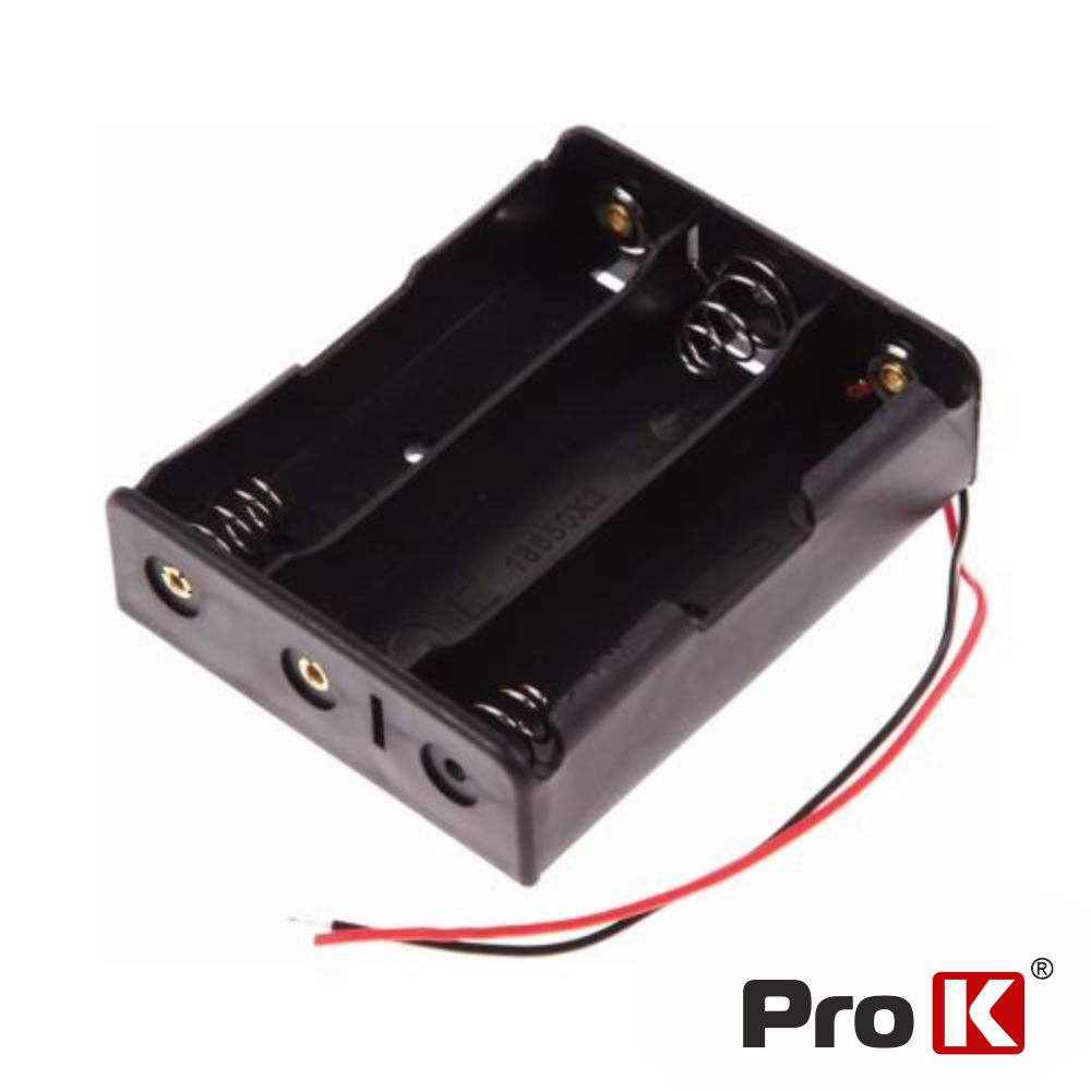 Suporte P/ 3 Pilhas 18650 PROK