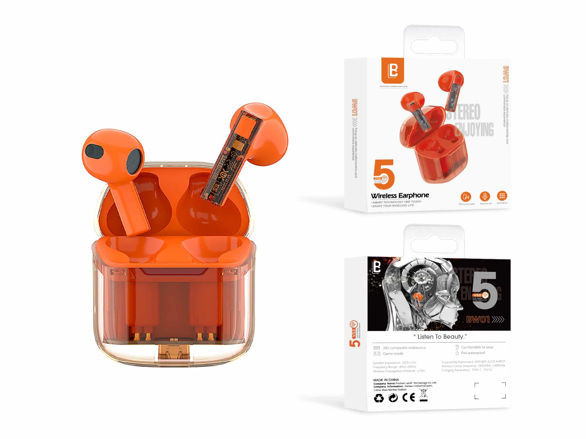 TWS Laranja BW01