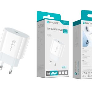 Carregador GaN USB-C PD 20W NOVOTECK C-017