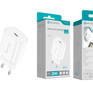 Carregador GaN USB-C PD 25W NOVOTECK C-019