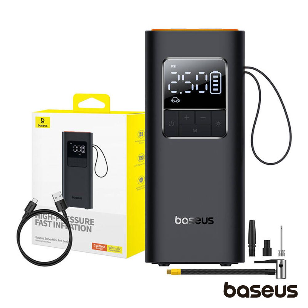 Compressor de Ar Portátil C/ LCD SuperMini Pro BASEUS