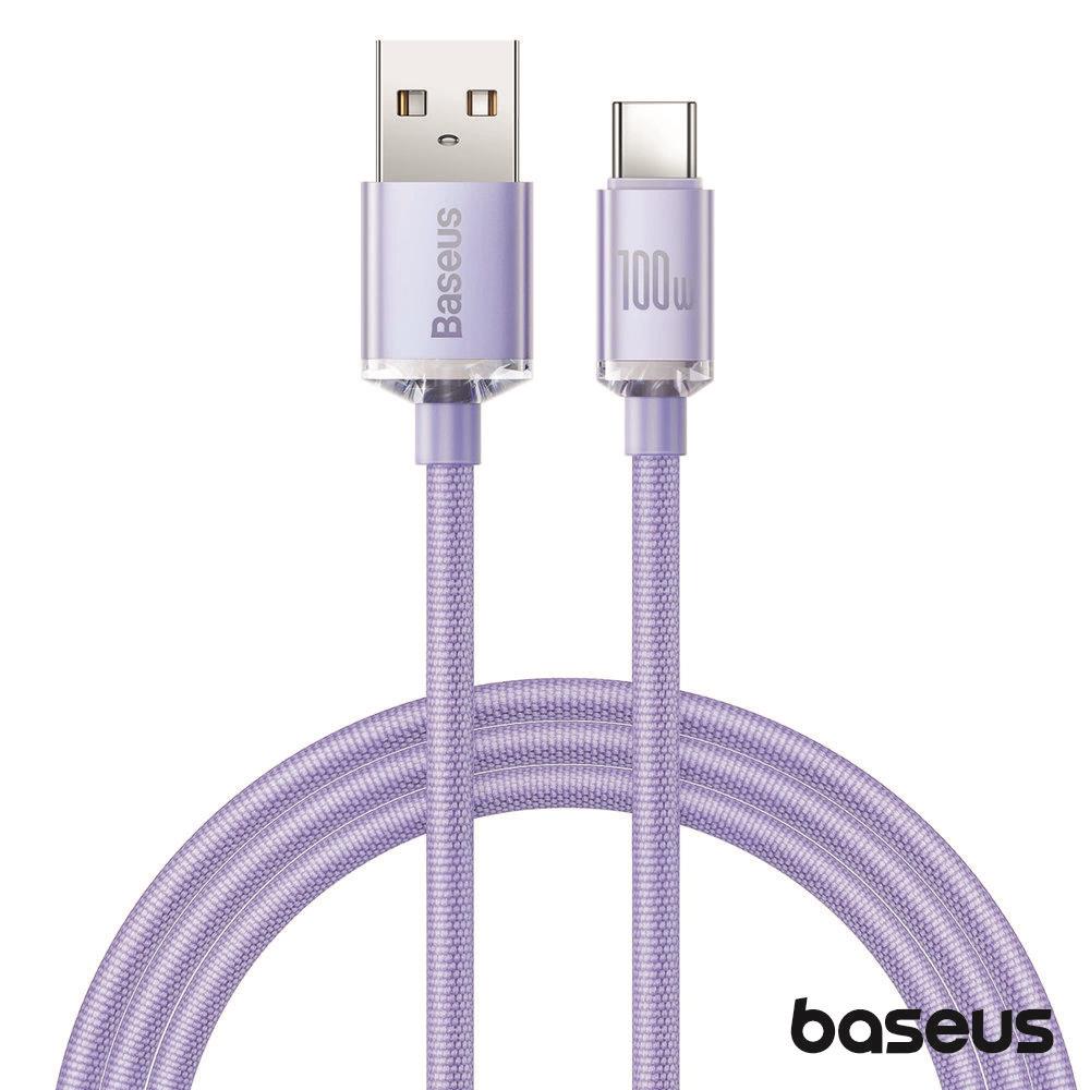 Cabo USB-A Macho / USB-C Macho Crystal Shine 1.2m BASEUS