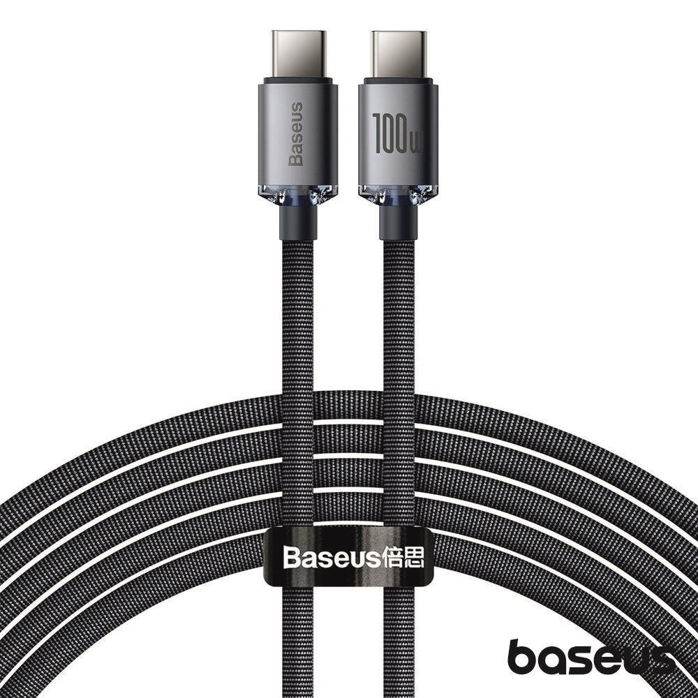 Cabo USB-C Macho P/ USB-C Macho 100W 2m Crystal Shine BASEUS