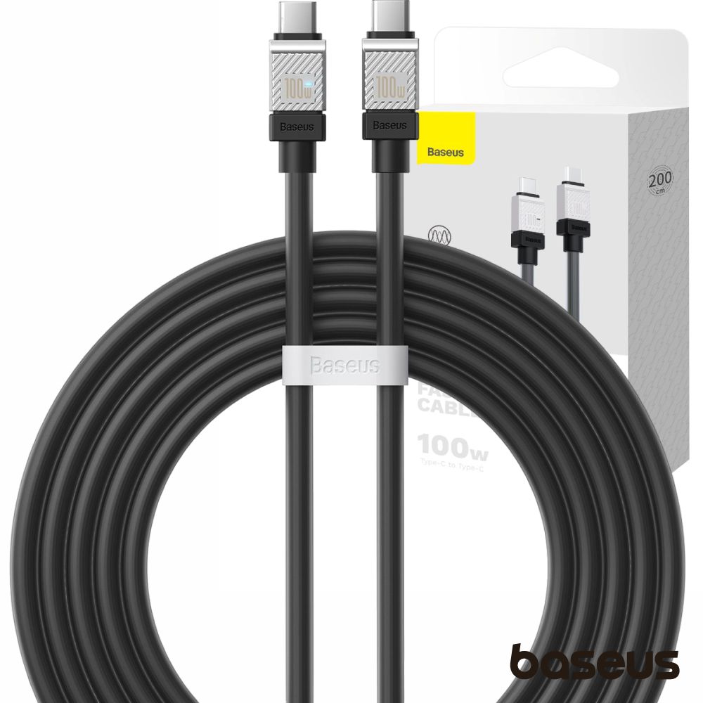 Cabo USB-C Macho P/ USB-C Macho 100W PD 2m Coolplay BASEUS