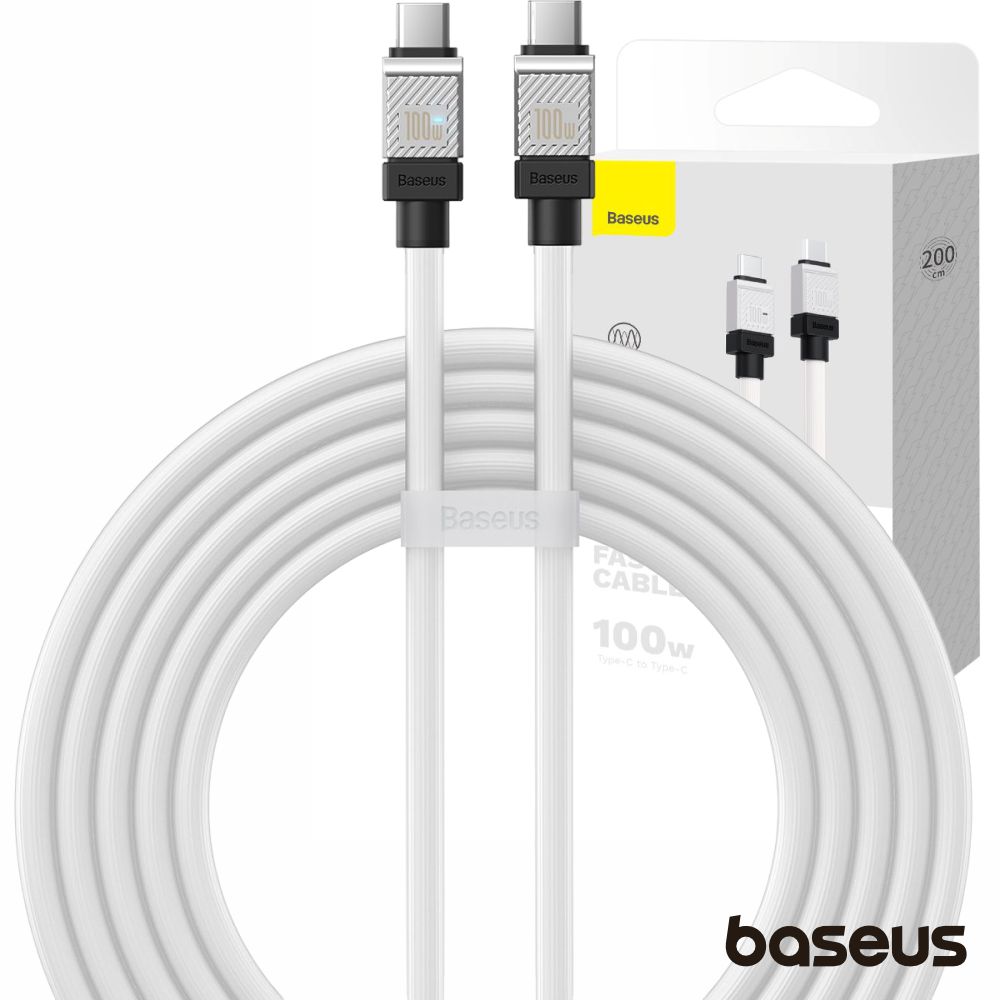 Cabo USB-C Macho P/ USB-C Macho 100W PD 2m Coolplay BASEUS