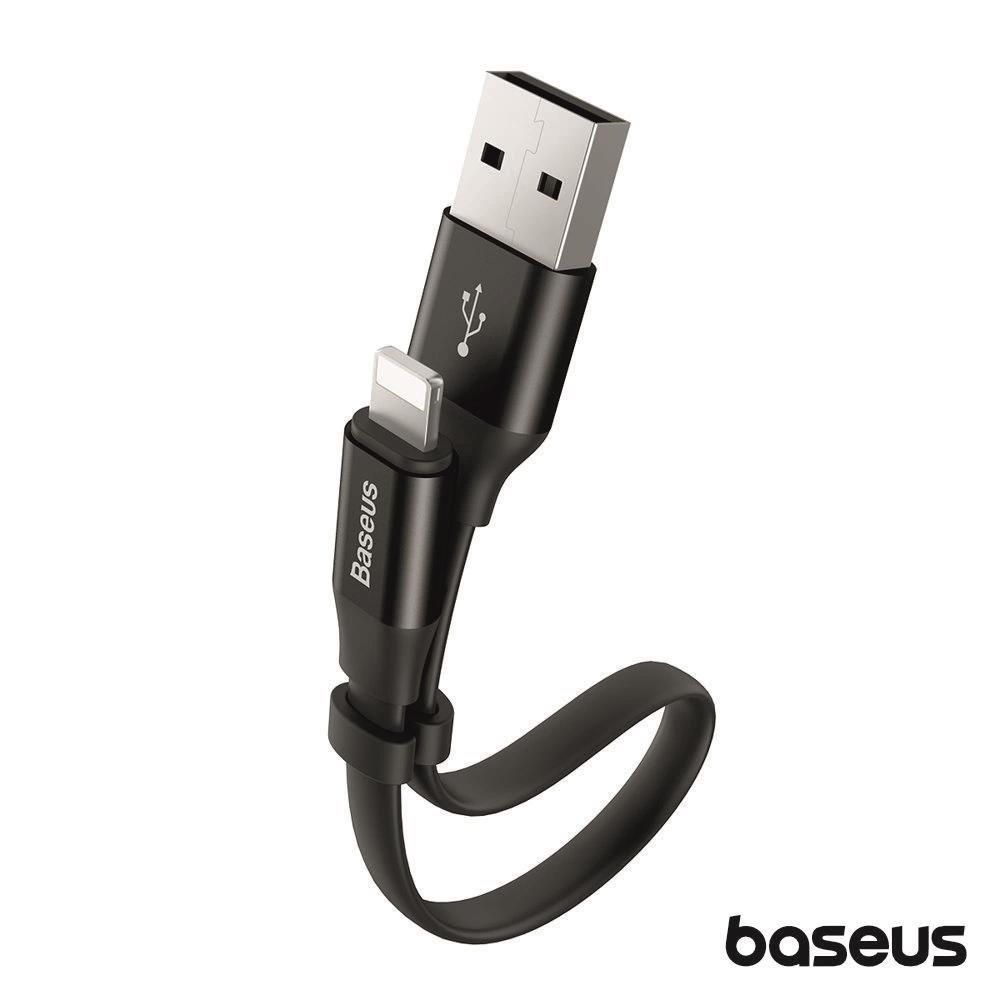 Cabo Flat USB-A 2.0 Macho / Lightning Branco 0.23m BASEUS