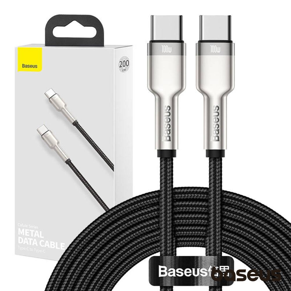 Cabo USB-C Macho P/ USB-C Macho 2m Cafule BASEUS