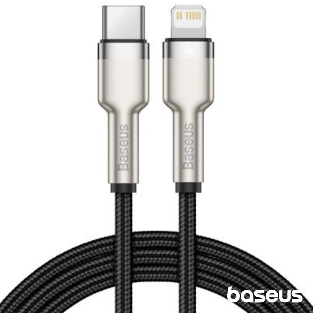 Cabo USB-C Macho P/ Lightning Macho PD 20W 1m Cafule BASEUS