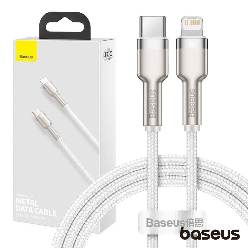 Cabo USB-C Macho P/ Lightning Macho PD 20W 2m Cafule BASEUS