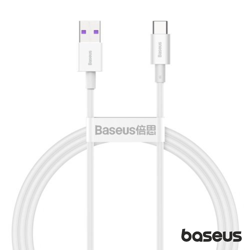 Cabo USB-A Macho / USB-C 1m Branco Superior BASEUS