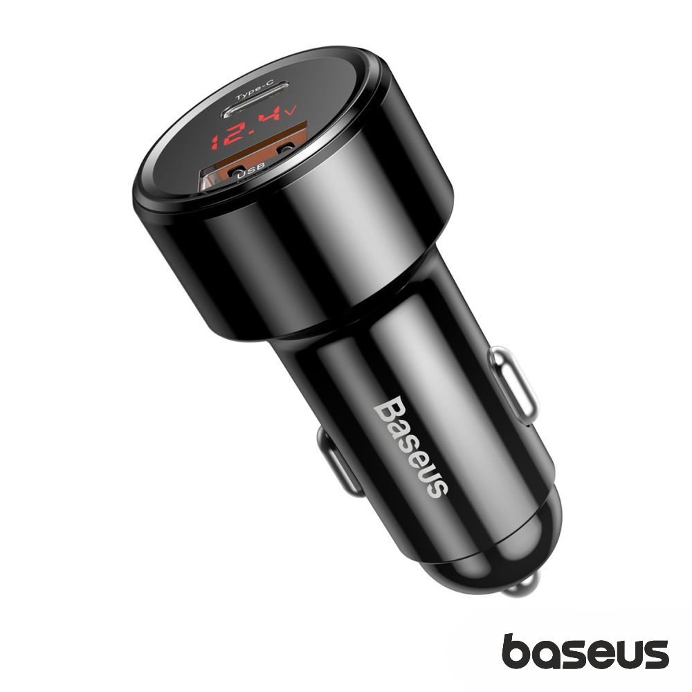 Adaptador Isqueiro PPS USB-A 3.0 / USB-C PD 4.0 BASEUS