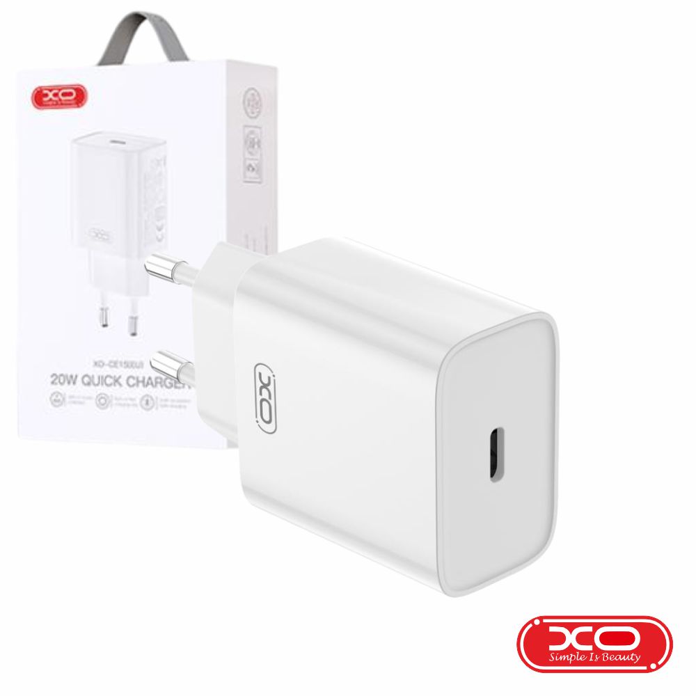 Alimentador 1 USB-C PD 20W Branco XO
